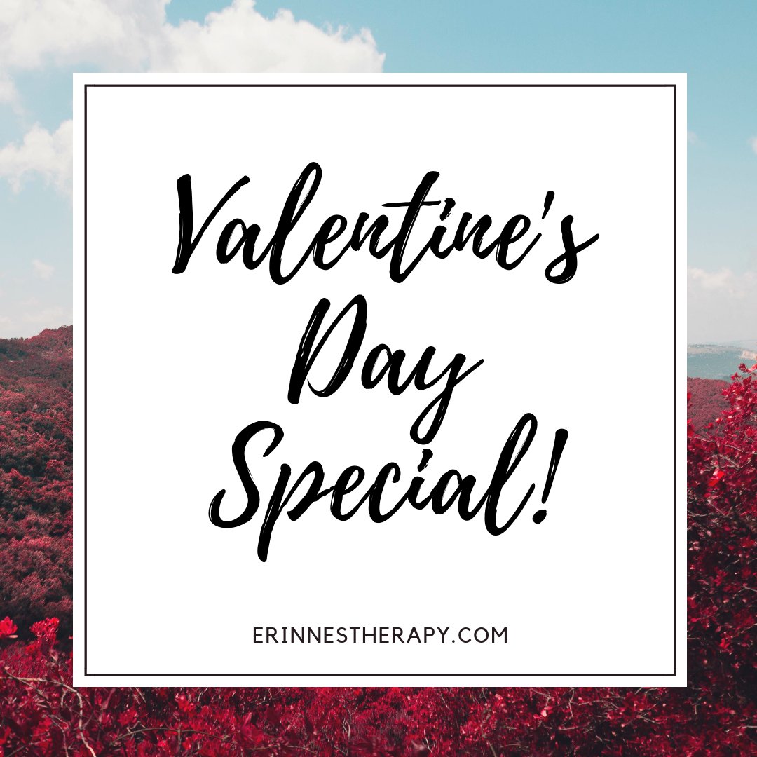 I am offering a Valentine's Day special to couples: $200 for a couples session! Invest in love 💖  Contact me through my website or via email at info@erinnestherapy.com to get started! #ValentinesDay #ValentinesDay2019 #happyvalentinesday