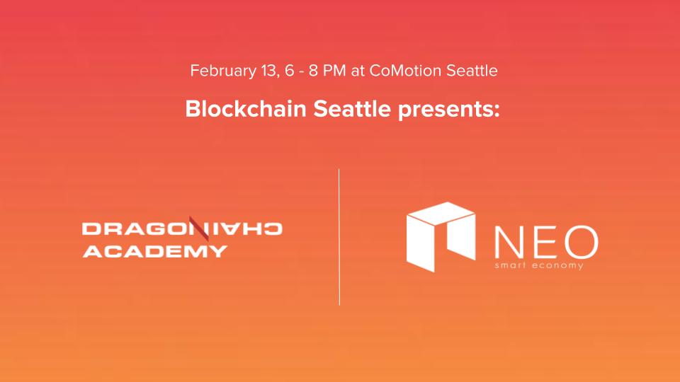 BlockchainSeatt's tweet image. Win tickets to NEO DevCon at our meetup on February 13th at @UWCoMotion. @NEO_Blockchain will be presenting with @DragonchainAca on the subject of blockchain education and offer exclusive networking opportunities before the conference. For more info: bit.ly/2tdf0j0