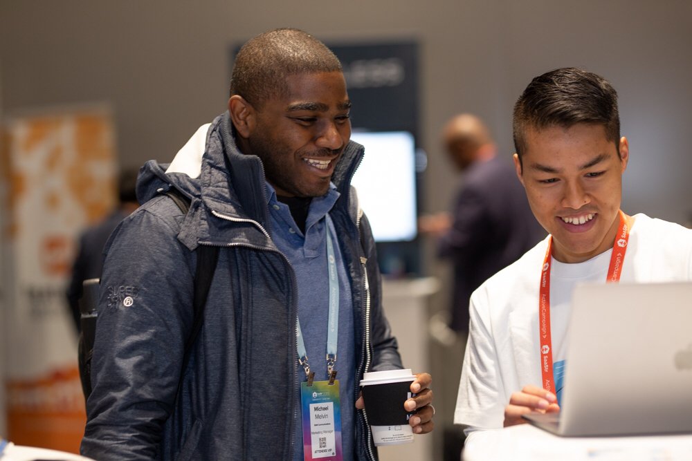 Larksuite's tweet photo. Great meeting you at SaaStr Annual 2019. Visit https://t.co/Fv0lqMWRpY to get your work style transformed now! #SaaStrAnnual https://t.co/U6LPU3oVWD