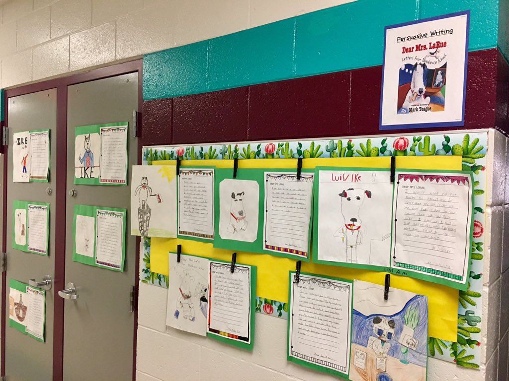 ALivin_SVES's tweet photo. “Dear Mrs. LaRue, How can I persuade you to please take me back?!” 😁🙏🏻 #persuasivewriting #lovethird @SVista_ES https://t.co/yxudrNNAFg