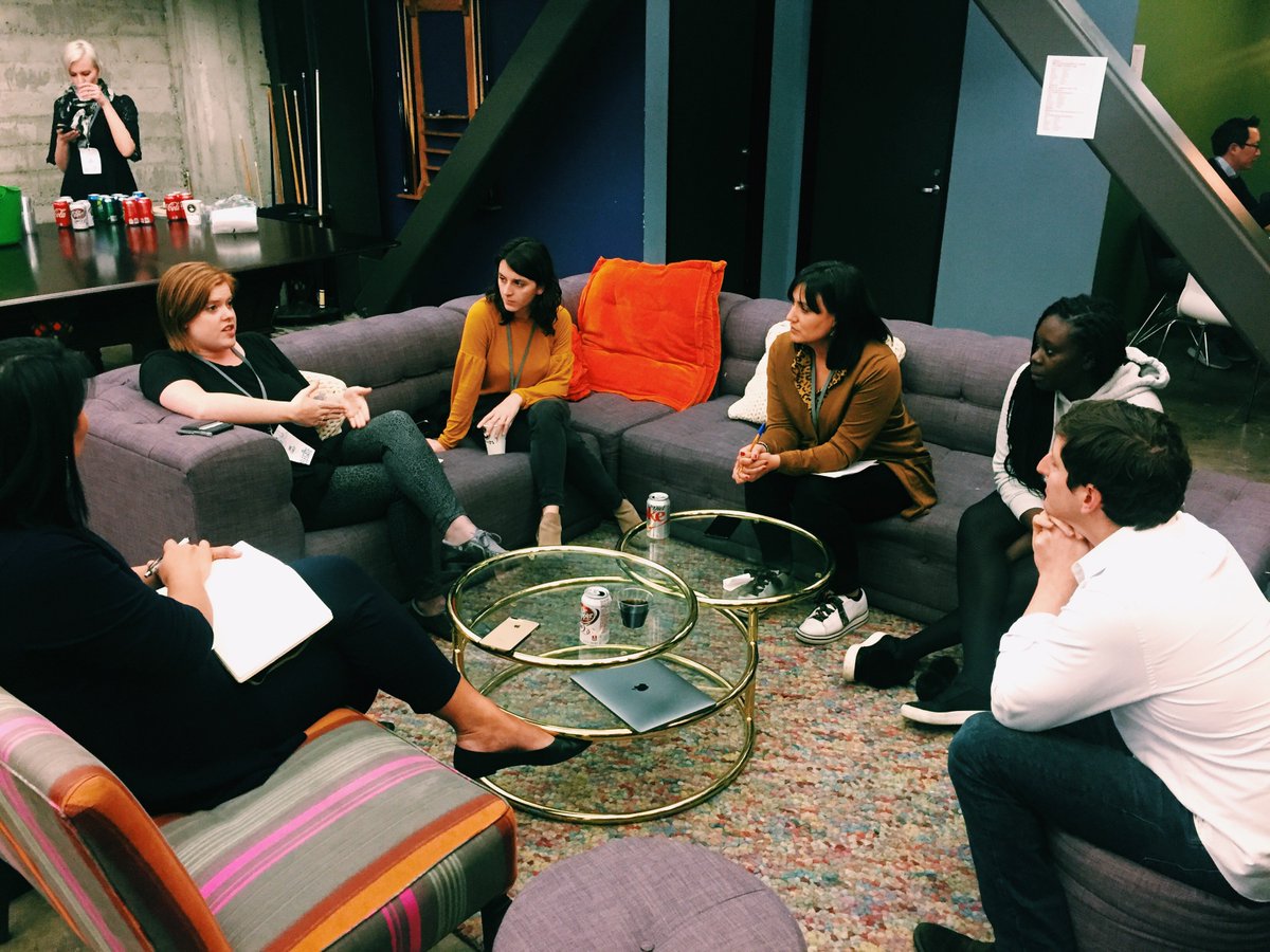FCommunicators's tweet photo. It’s time for our long-awaited group #mentoring sessions, in which @MarquiseMcCoy, @CEOFindo, and Catherine Doyle helped #FCA2019 San Francisco delegates create their own personal #development plans. https://t.co/H8FIaIevWd