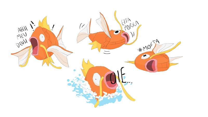 anarocha95's tweet photo. Fazendo sticker de pokemon nessa noite maravilinda #magickarp https://t.co/omzBTFLQqz