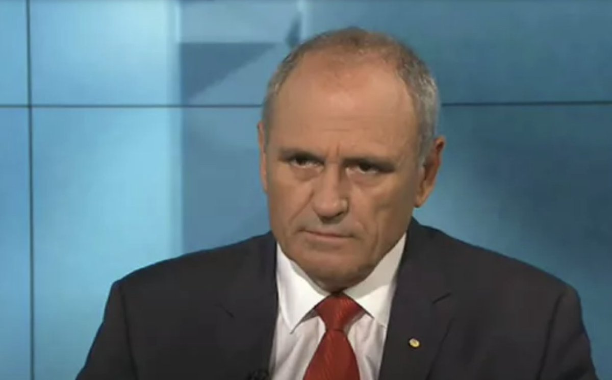 ConversationEDU's tweet image. Defensiveness – how it manifested in his testimony to the #BankingRC and how it worked within the bank itself – is the reason Ken Henry lost his job yesterday. theconversation.com/defence-mechan… 
(📷: ABC 730)