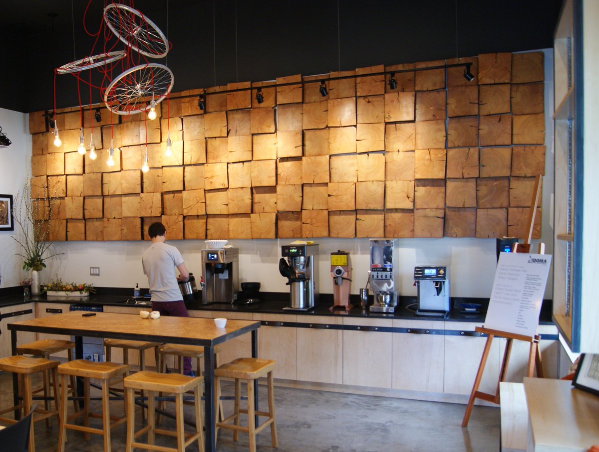 EHDDSeattle's tweet photo. #ThrowbackThursday with Patano Studio's DOMA Coffee Roasting Company Project! DOMA has created a strong brand identity, and p+ translated that brand into a distinctive design for a new Retail Space. #branding #retail #architecture #design #domacoffee https://t.co/mDLHzx69wI