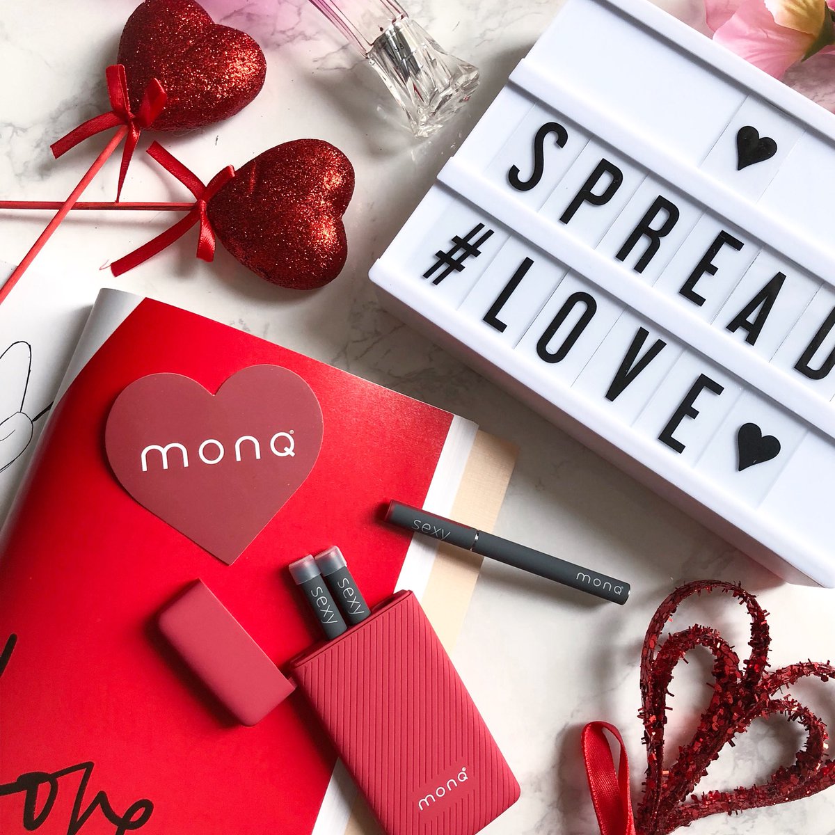 Spread #LOVE ❤️ Swooning over the new Sexy MONQ R by @mymonq ~ the amazing rechargeable portable essential oil diffuser device that’s so perfect for on-the-go for an aromatherapy experience anywhere! 😍🙌 Have you seen @mymonq yet? This makes the best #ValentinesDay gift! 💖