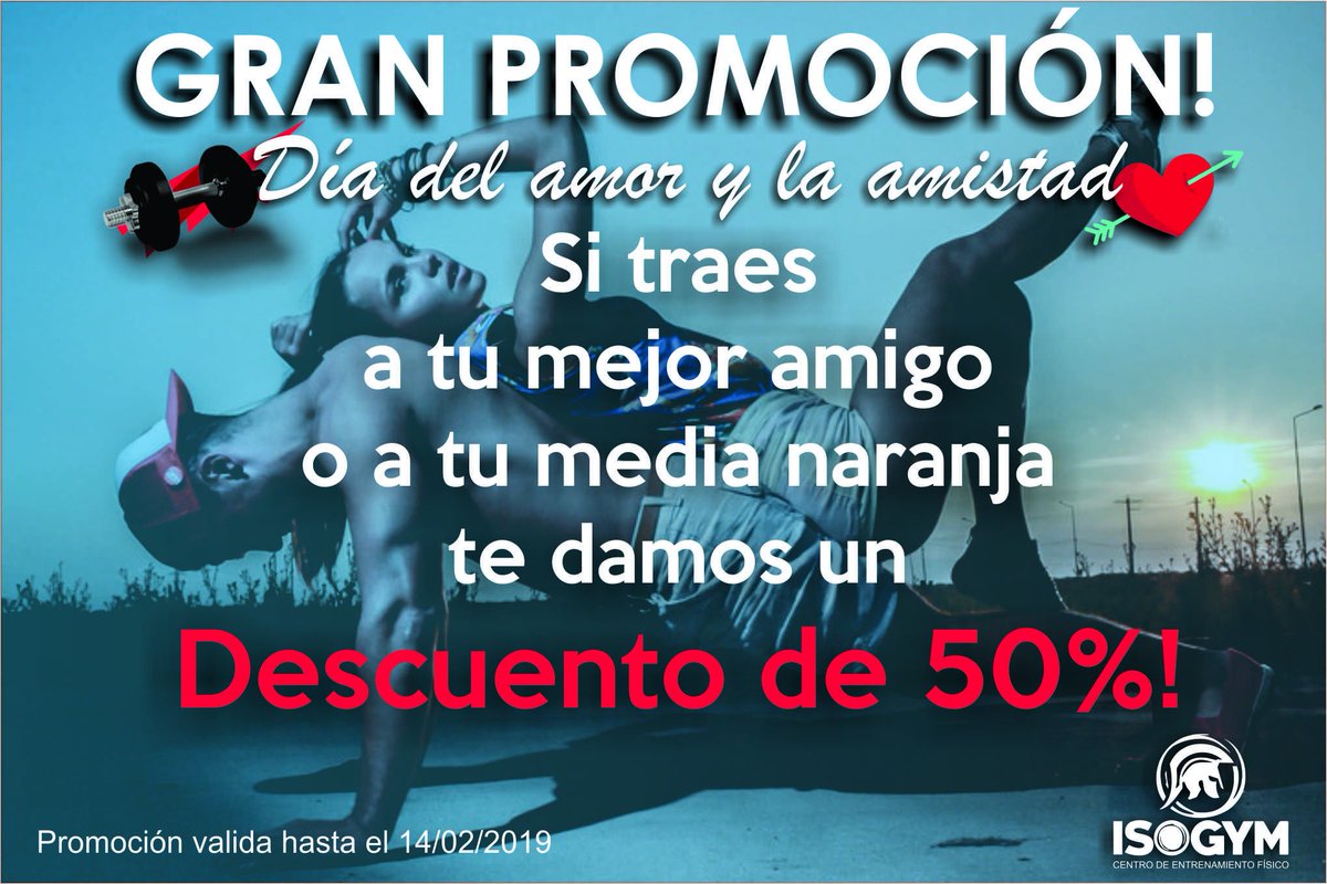 _IsoGym_'s tweet photo. ¿Aun no te has sumado a la promocion? no esperes más! ven y cambia el estilo de vida de la persona que quieres #ISOGYM #Gym #Musculos #Promocion #BodyBuilding #ValledelaPascua #Guarico #Venezuela https://t.co/LaFGdJu1Vl