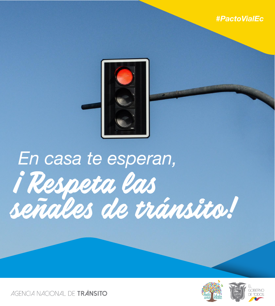 ANT_ECUADOR's tweet photo. ¡Respeta las señales de tránsito! #HagamosUnPacto https://t.co/AQHxn4MPbC