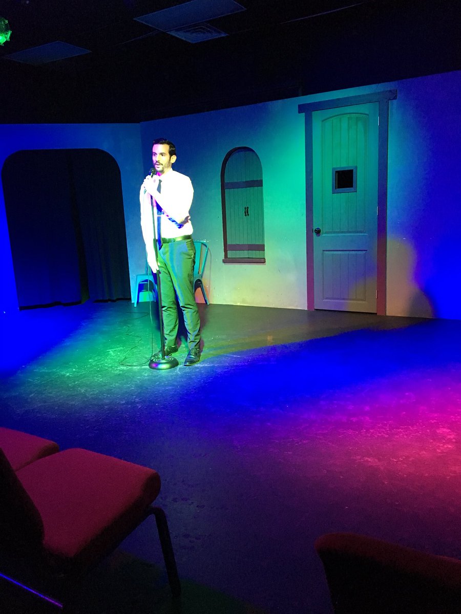 JamieJoMorgan's tweet photo. It’s #improv at @BexarStage ...except this guy and his ##standupcomedy https://t.co/Bt0NXDpEdY