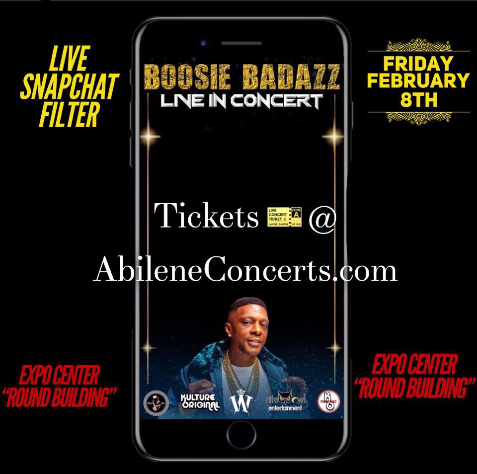 BaggPedro's tweet photo. #BoosieInvadesAbilene live snap filter https://t.co/7PGz5DpNrY
