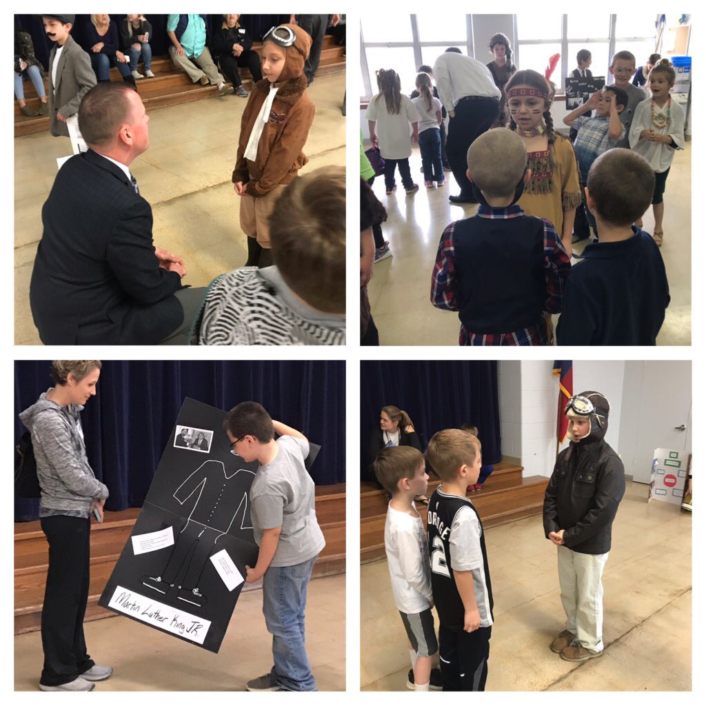 AESThirdGrade's tweet photo. We had a very big audience at our living wax museum today! Thankful for everyone who came to see us! https://t.co/bNOYiJS9rG