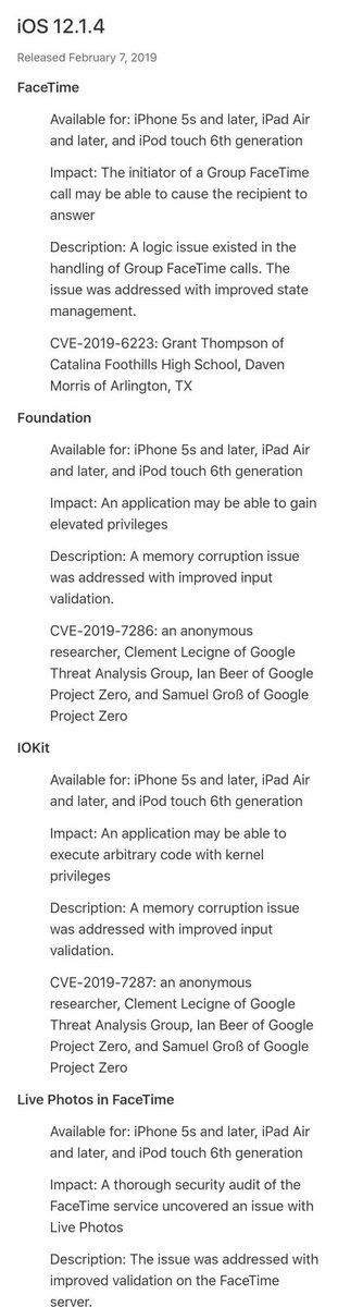 grant_likes's tweet image. Anyone else already update? #ios #ios1214 #FaceTime