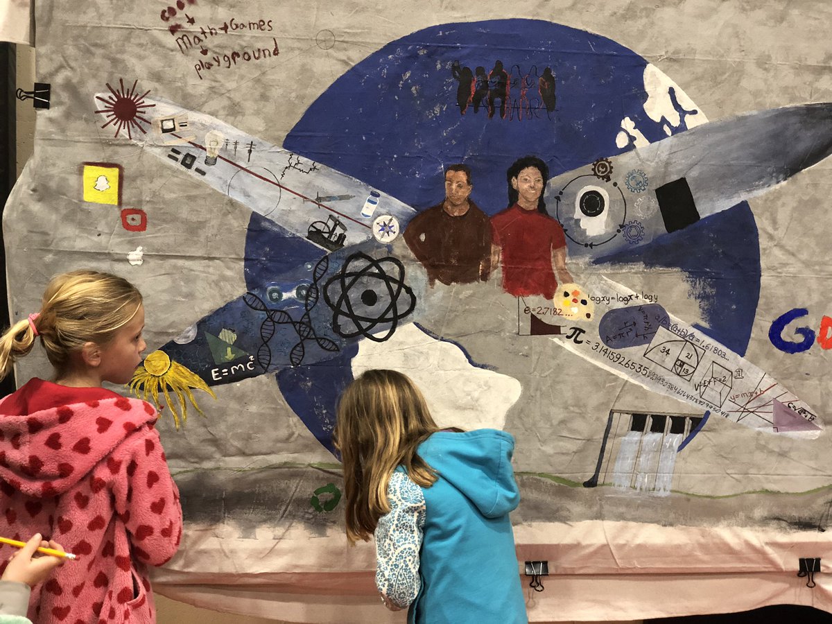 San Jose Museum Of Art community mural <a href="/laurenvanherk/">Lauren van Herk (she/her)</a> @USD_SUP <a href="/joeayala/">Joe Ayala</a> #usdlearns