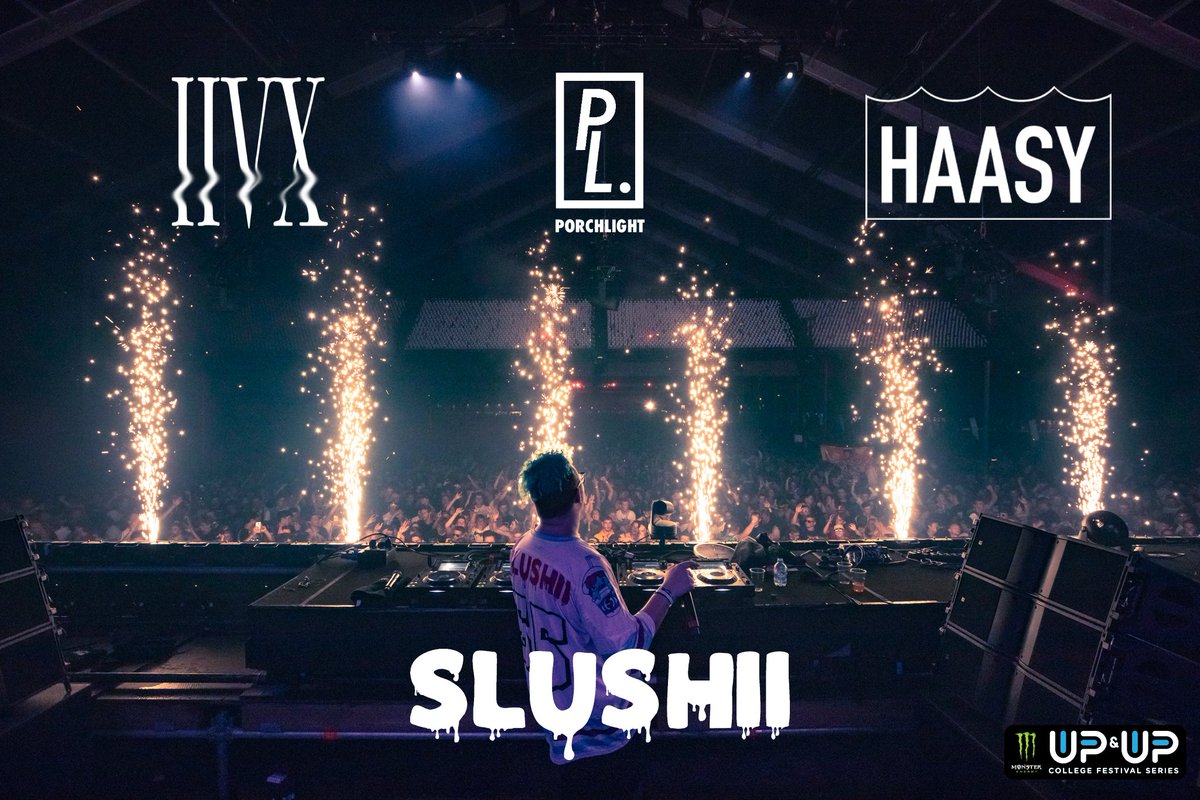 upandupboulder's tweet photo. We are beyond hyped to announce our student openers for the spring @UpandUpFestival with @SlushiiMusic! Welcome IIVX, Porchlight, and Haasy to the Boulder Up and Up fam!! lets #BringTheSlush https://t.co/8xIedw1GTJ