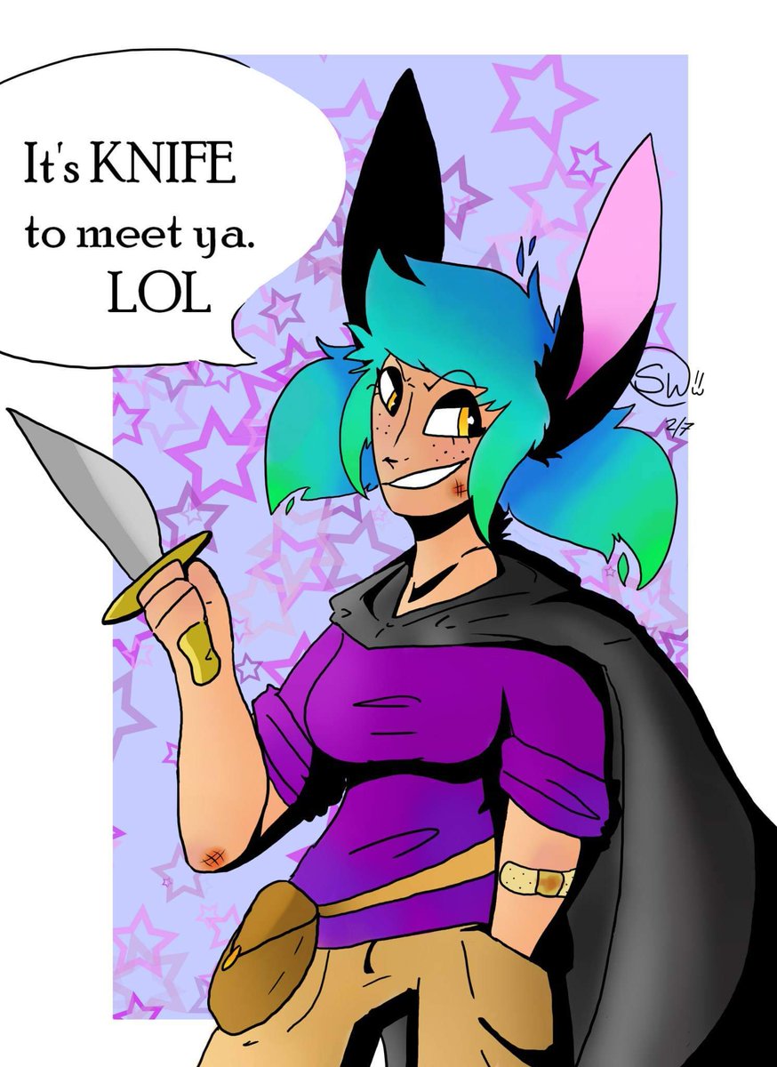 AllenDisco's tweet photo. It's knife to meet ya https://t.co/16kQ4hV5Il
