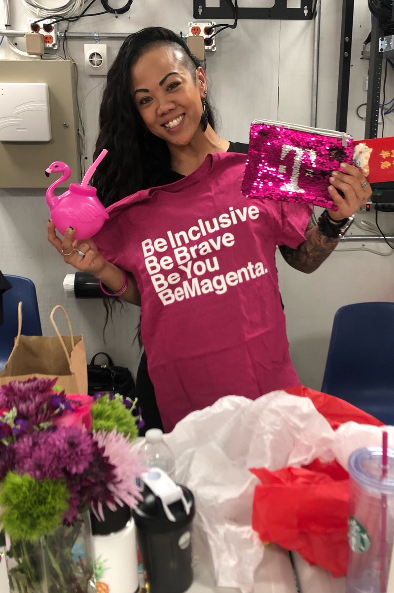 lingfongchow's tweet photo. First team, couldnโt ask for another! Celebrating big wins and birthdays - congrats @ludzchoi and team on a rockstar month! And may all your magenta dreams come true @Lainee06! https://t.co/SGCXF7jrKA