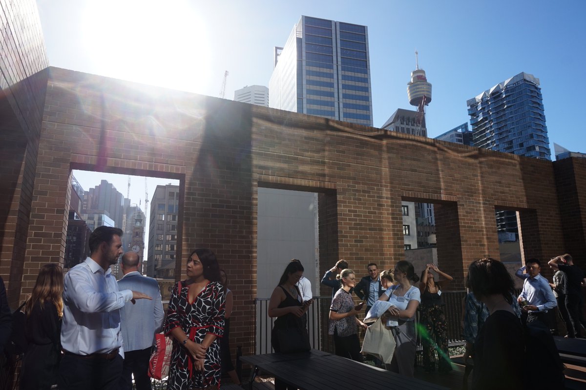 ULIAustralia's tweet photo. Thanks to those who joined us at the #BarrackPlace site tour led by @investaproperty. Great features including @ArupGroup's below floor services, @MillsOakley's fantastic terrace &amp; the vibrant retail laneway precinct with a curated mix https://t.co/xp2Auc0X6y