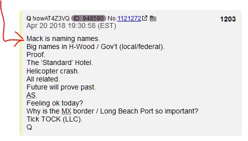 2) Remember this Q post?I think this event warrants a BOOM.  #QAnon