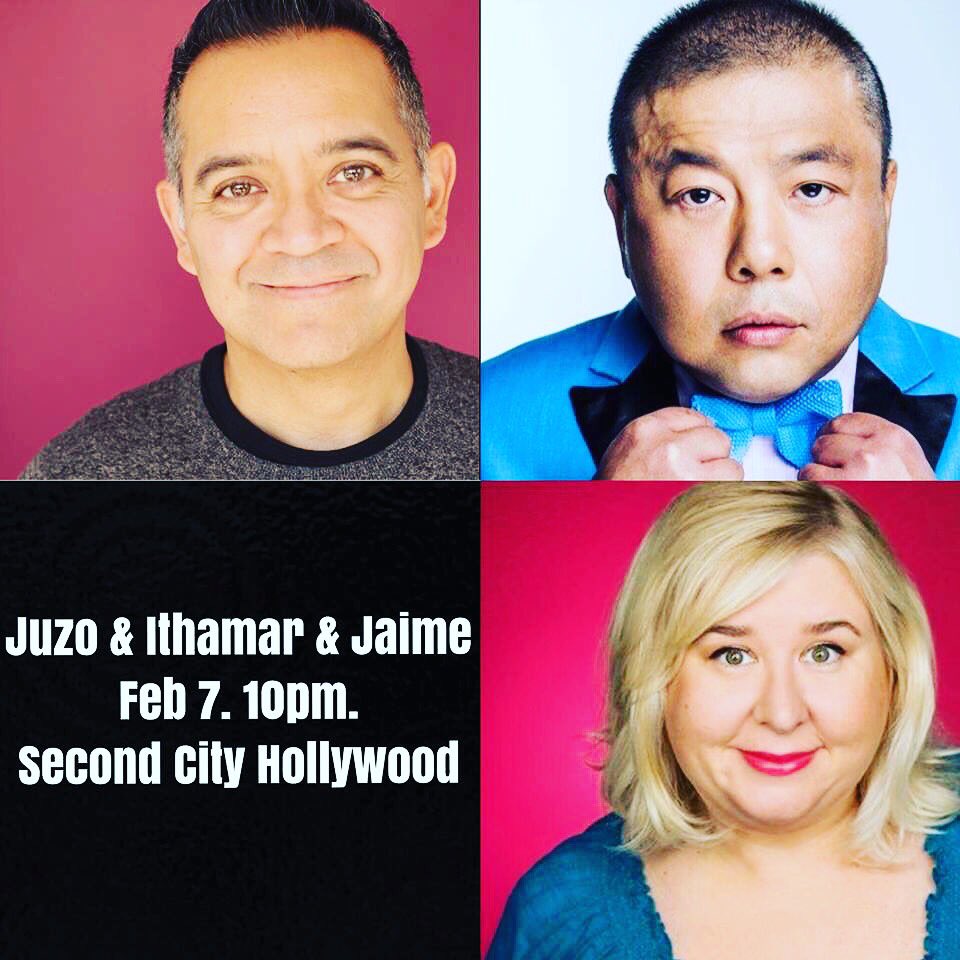 JuzoYoshida's tweet photo. Tonight at 10pm at @SecondCityLA !!! You can still make it! “Juzo & Ithamar & Jaime!”
Tix: https://t.co/KuhBftj4tF
#tonight #Hollywood #liveshow #comedyshow #jetzo #juzo #improv #clowns #secondcity #ハリウッド #吉田重三 #お笑いライブ #コメディショー #ライブ #即興劇 #喜劇 #今夜 https://t.co/cKdnfeNtWh