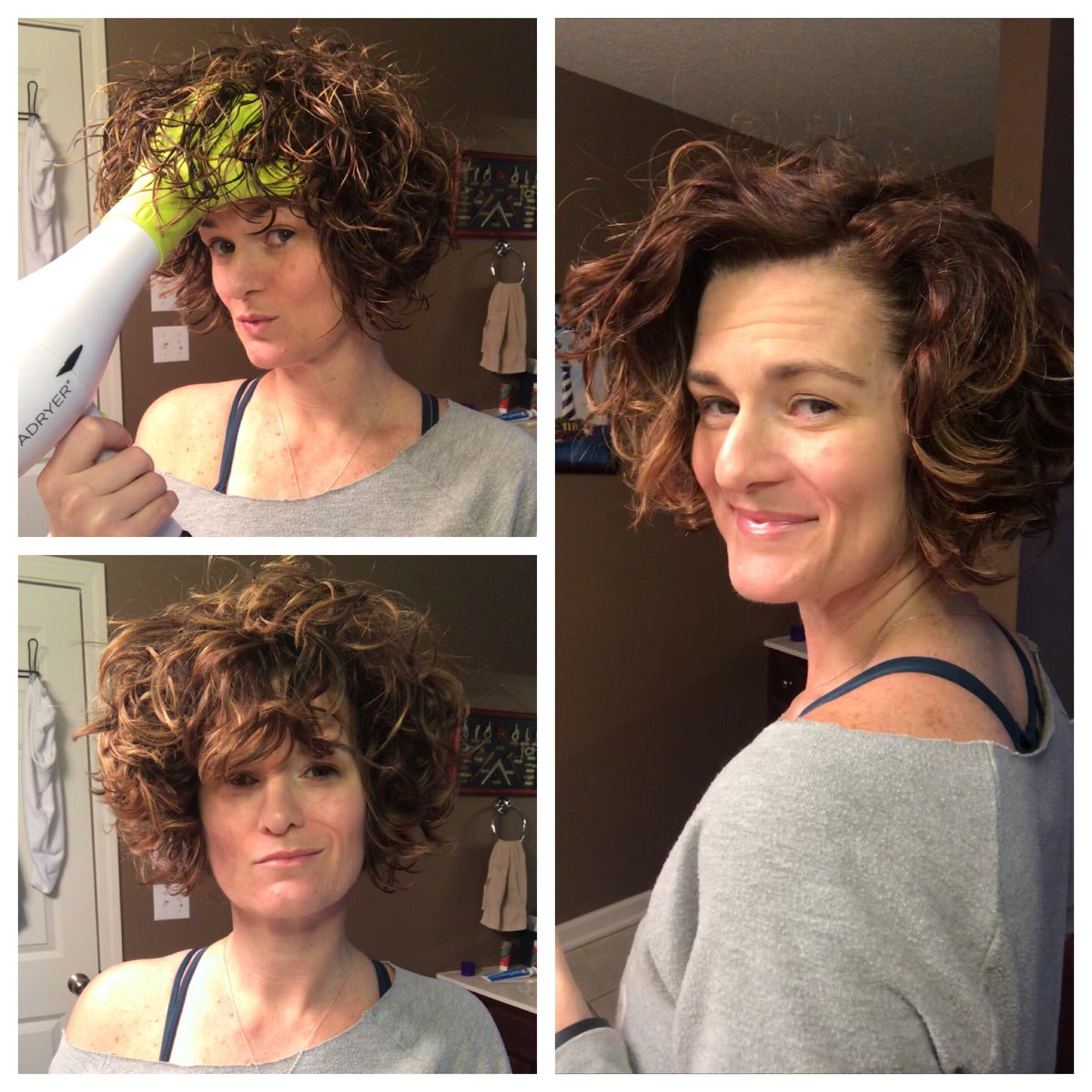Carrie__Jessica's tweet photo. Feeling this volume from @DevaCurl on this wash day. Also feeling like some bangs might be in the works! #curlygirlmethod #wavybob #winningwavy #bighair #devacurl #devafuser https://t.co/0RuhUQlVcY