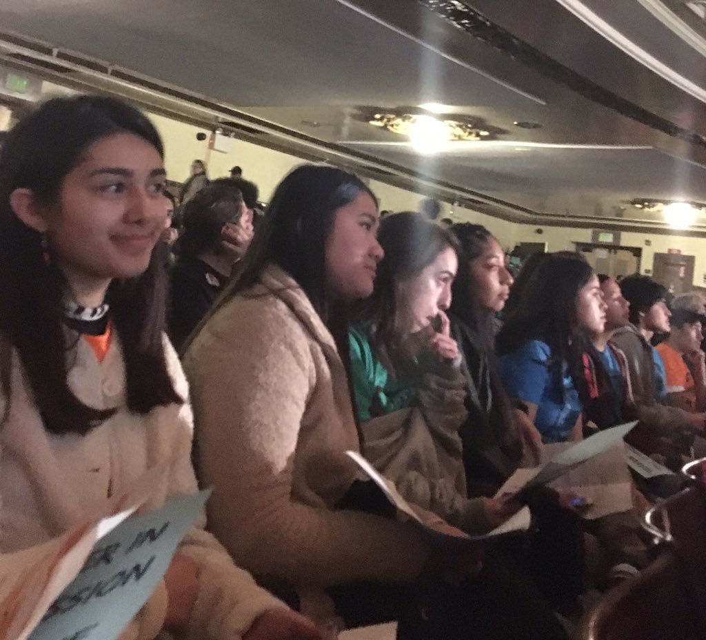 PODERSF's tweet photo. @PODERSF youth raising their voices to say #NoMonsterInTheMission and #BuildTheMarvel #OurRootsAreStrong https://t.co/q5b8GcglpP