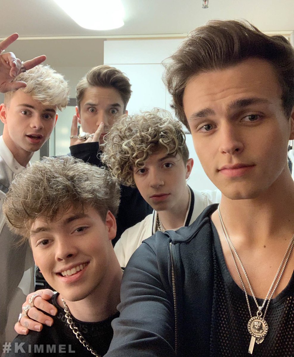 JimmyKimmelLive's tweet photo. Backstage at #Kimmel with @WhyDontWeMusic #8LettersTour #WDWonKimmel https://t.co/HIlPJfYBKQ