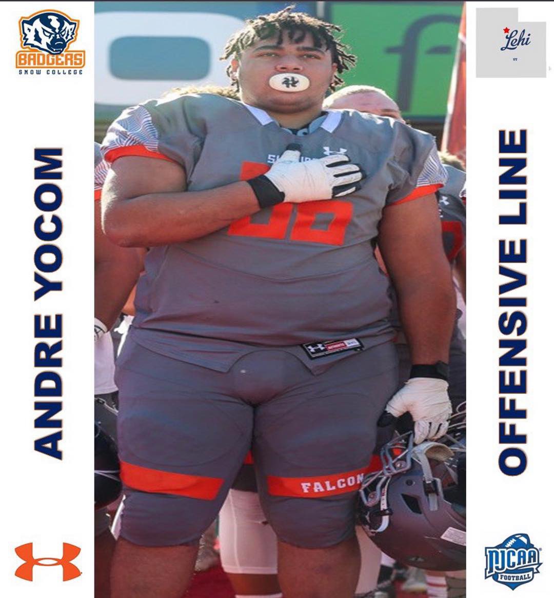 AndreYocom_'s tweet photo. 🔶 committed🔶 “I told you I would be back 😈” exited to make a dream come true. thank you for all the people who supported and believed  in me since the start and thank you @AndrewMitch for the opportunity to perfect my craft @SnowCollegeFB #badgerup https://t.co/tWsPrYD8r3