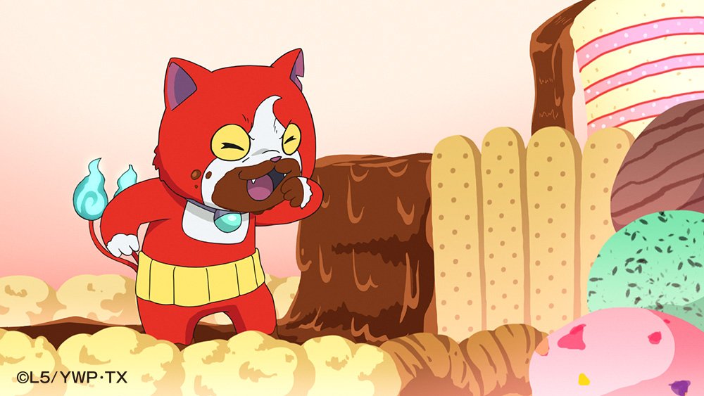 ヨロズマート 公式 宣伝 ゆうがた6 25から放送のアニメ 妖怪ウォッチ シャドウサイド 第42話 怨みの バレンタイン では もうすぐバレンタインだが うすらぬら に さくら元町 呪いのチョコ狩り事件 の書き込みがあり 妖怪探偵団が調査