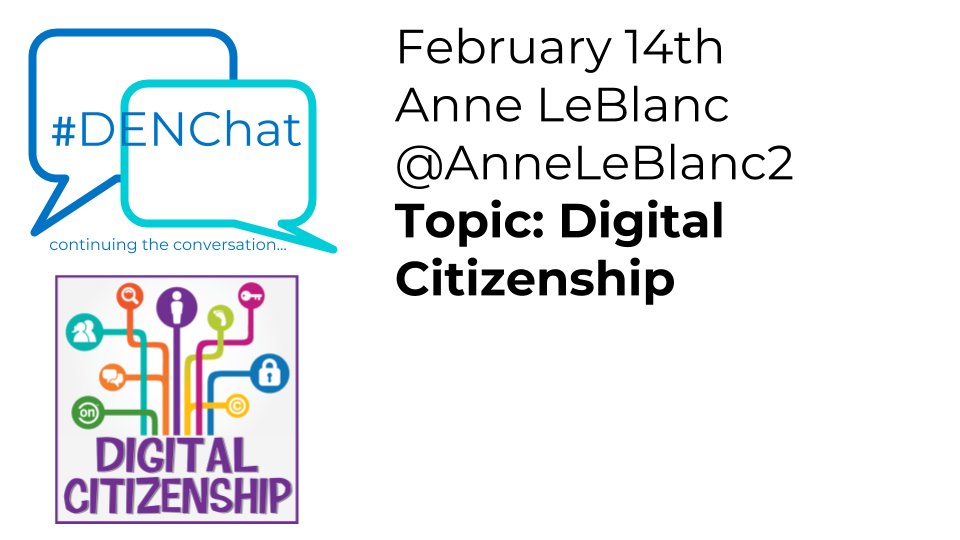 LFTechTeach's tweet photo. #DENchat Join host @AnneLeBlanc2 on February 14th at 8 PM ET/7 PM CT to learn, share, and connect on #DigCitz .@DiscoveryEd https://t.co/SDdwouh7xW