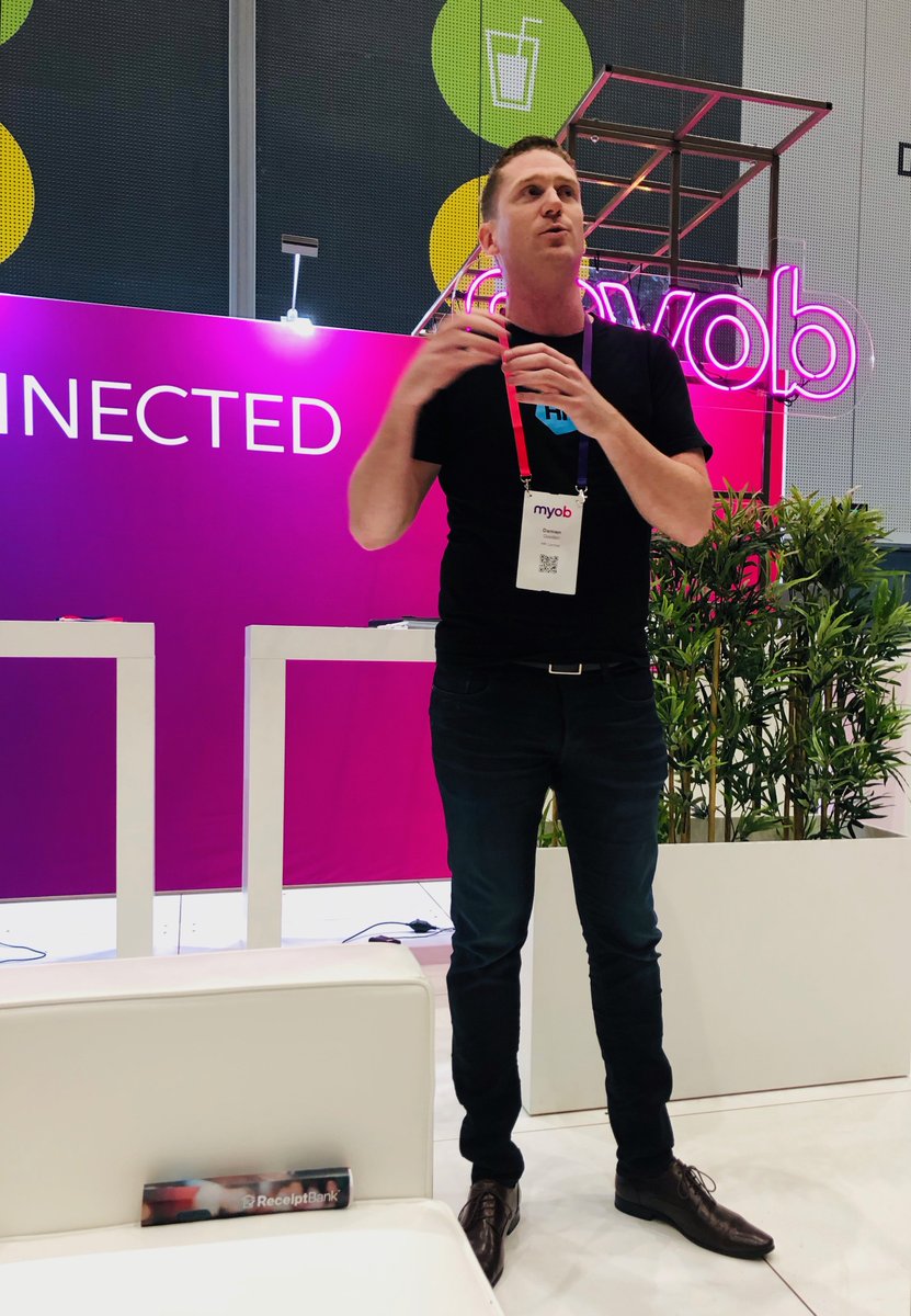 CEO Damien Gooden telling the HR Central story to the great crew and add-ons at #MYOBINCITE Melbourne. If you want to learn more about #MYOB and other great business tech solutions, check out #MYOBINCITE Adelaide and Perth next week!