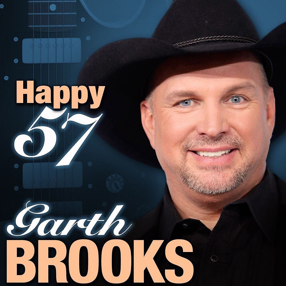 Happy 57th birthday to country music legend, Garth Brooks!  