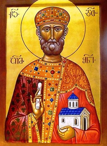 LChernovetskyi's tweet image. დღეს ჩვენ პატივს მივაგებთ მეფე დავითის ხსოვნას!
ქვეყნისა და ერისათვის გაწეული სამსახურისთვის ეკლესიამ დავით აღმაშენებელი წმინდანად მონათლა!
მეგობრებო, გილოცავთ დღევანდელ დღეს! ბედნიერებასა და ჯანმრთელობას გისურვებთ! წმინდა დავითი იყოს თქვენი ოჯახების მფარველი!
#ამინ!
#საქართველო