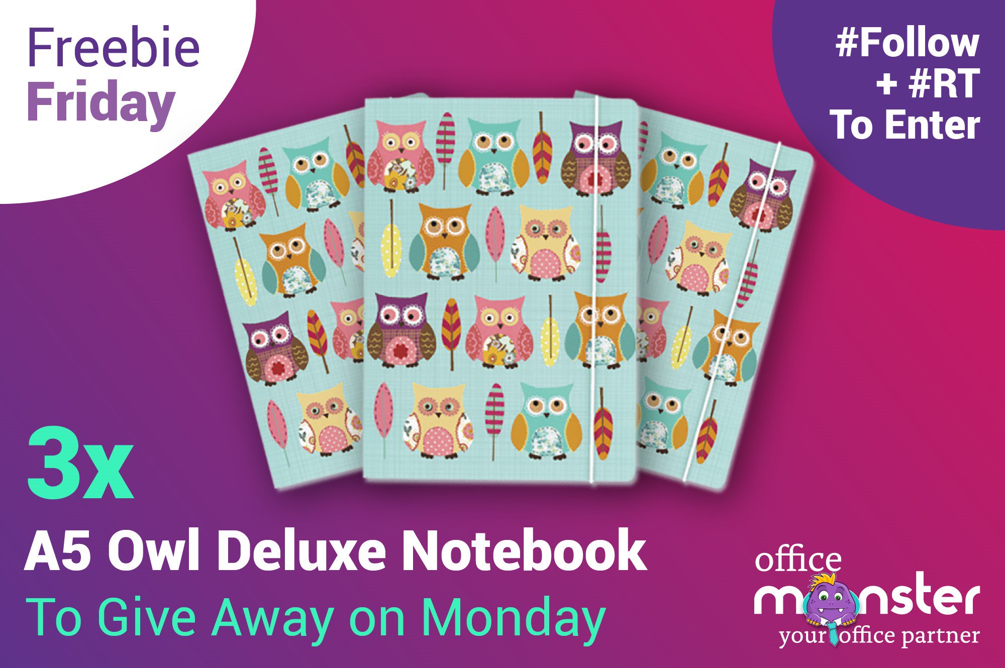 Office Monster on Twitter "Win these amazing PorticoDesigns Owl