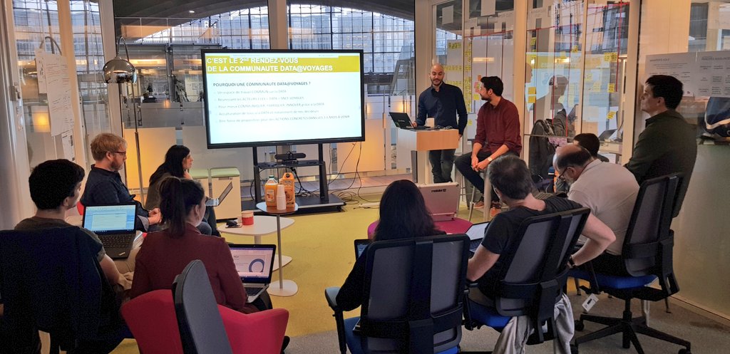 AdrienPageot's tweet photo. 2nd rendez-vous de la communauté DATA@VOYAGES à la #CapsuleDDISA #TeamSNCF https://t.co/G9DwEbyUgk