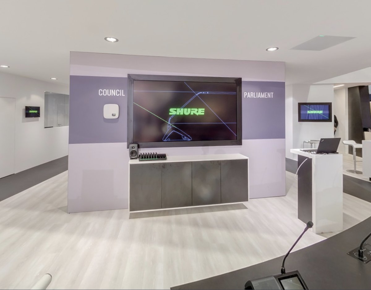 Take a full 360° Tour of <a href="/shure/">Shure</a> stand at ISE 2019 on bit.ly/2GgbTzA

#avtweeps #ISE2019 @AVNewsUK