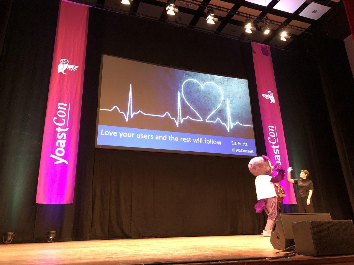 mediadonis's tweet photo. Smart, funny, fiery plea for more and better qualitative user research from @els_aerts at #YoastCon #MariekeCon Lots of great tips - thank you, Els! https://t.co/8SnD1J1nmo