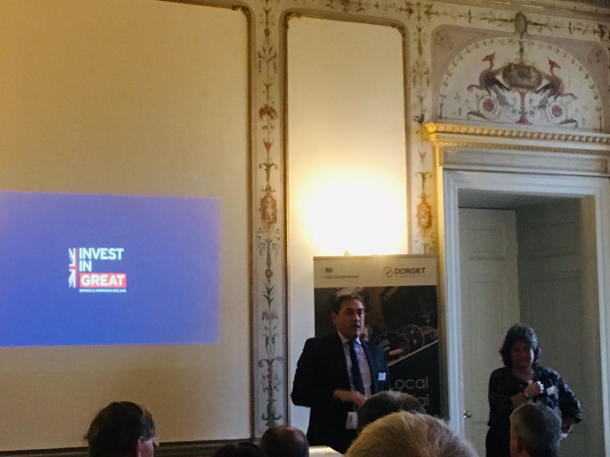 The #Aquaculture High Potential Opportunity is one of Dorset’s biggest potential for #inwardinvestment as described by John Sutcliffe of @AtlasElektronik and Elizabeth Warham of ⁦@tradegovuk⁩ #Dorset #Agritech breakfast at #KingstonMaurward