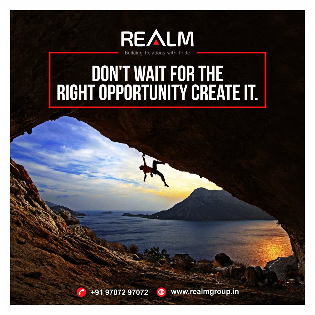 RealmInfra's tweet photo. Don't wait for the right opportunity,
Create it. 

#realmgroup #villas #flats #floors #plots #shops #property #near #mohali #chandigarh https://t.co/VHaqsEXOts