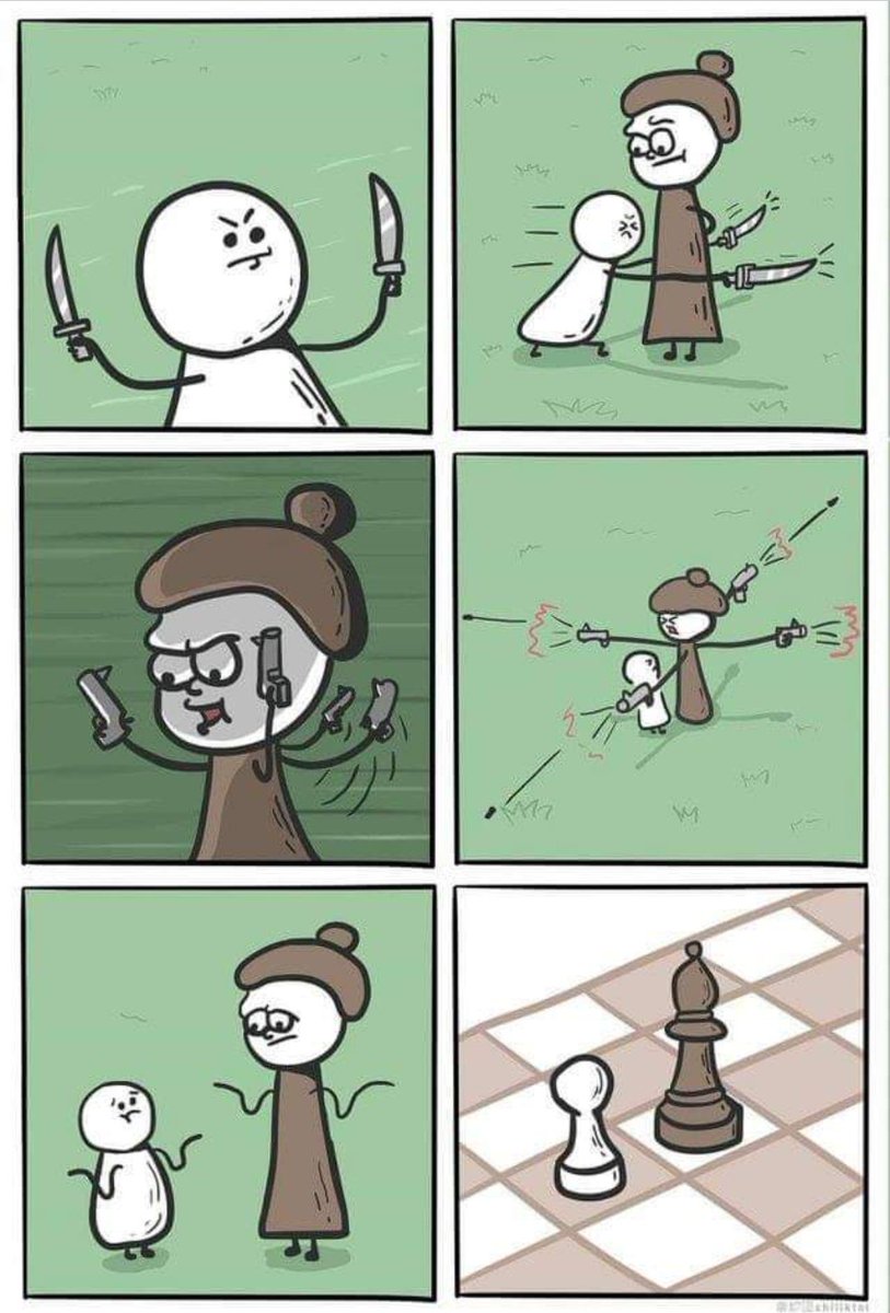 programmerjoke9's tweet image. Only Chess fan know..
#chess #ChessNotCheckers #chessbase #chessetf #cartoon #cartoonist #boardgames #Nerd #nerdlife