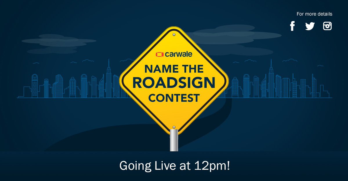 CarWale's tweet image. #NameTheRoadSign #Contest- #Question5 is going Live at 12pm. 
Are you all ready? 
#ContestAlert #NameTheSign #RoadSafetyWeek
