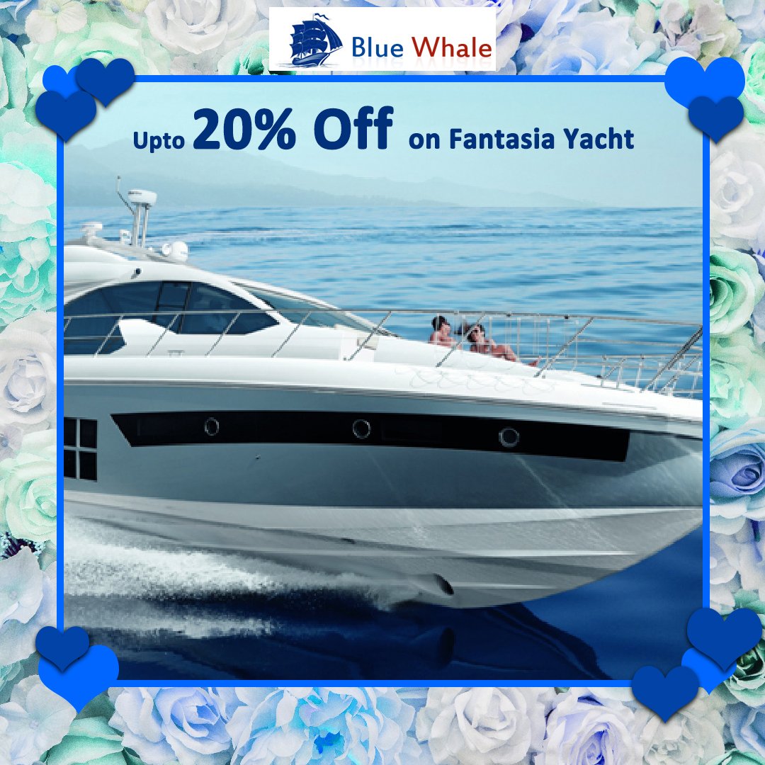 wowffers1's tweet photo. Happy Propose Day!!!
Enjoy Upto 20% Off on Fantasia from Blue Whale Water Sports by using wowffers discount code!!!
Offer Avail at: https://t.co/PyVlErpeKp
#wowffers #BLUEWHALEWATERSPORTS #Fantasia #OneCabinHugedeck #proposal #lookfab #checkkarle https://t.co/QeAmVh7ywG