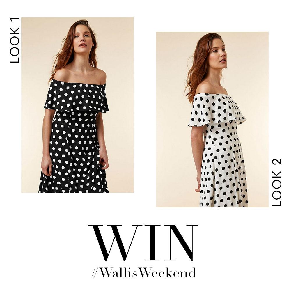 It's #WallisWeekend! We're giving you the chance to #WIN one of these looks!*. To enter, simply follow us on Twitter, reply with your favourite look &amp; retweet this post. Quick, ends midnight!🖤*T&amp;Cs apply. Can't wait? Shop now > bit.ly/2Bsyc0G