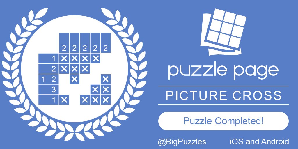 Lekspert's tweet image. I completed a Picture Cross in #PuzzlePage. Play for free! puzzle-page.com