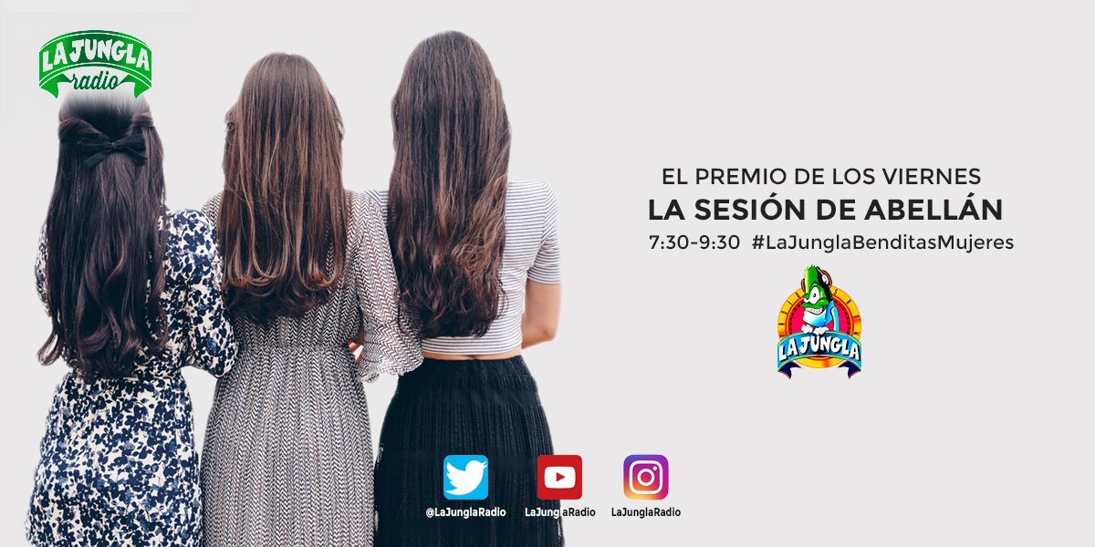 LaJunglaRadio's tweet photo. 🏁 ¡Comienza la sesión musical de @jaabellan ‘Canciones con nombre de mujer’! 🔥 Móvil en mano, toriroto preparado... ¡A tuitearrrrrrr! #LaJunglaBenditasMujeres 💚 RT https://t.co/vc4TfYMr7V