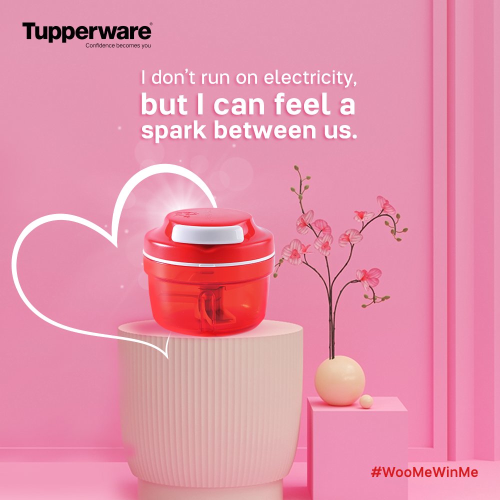 TupperwareIN's tweet photo. Meghna Kathuria (@meghnak_a20) lady I’m totally love-struck by you! Just 2 more to go! Keep sending your pickup lines to #WooMeWinMe https://t.co/4szIZbO5Hj