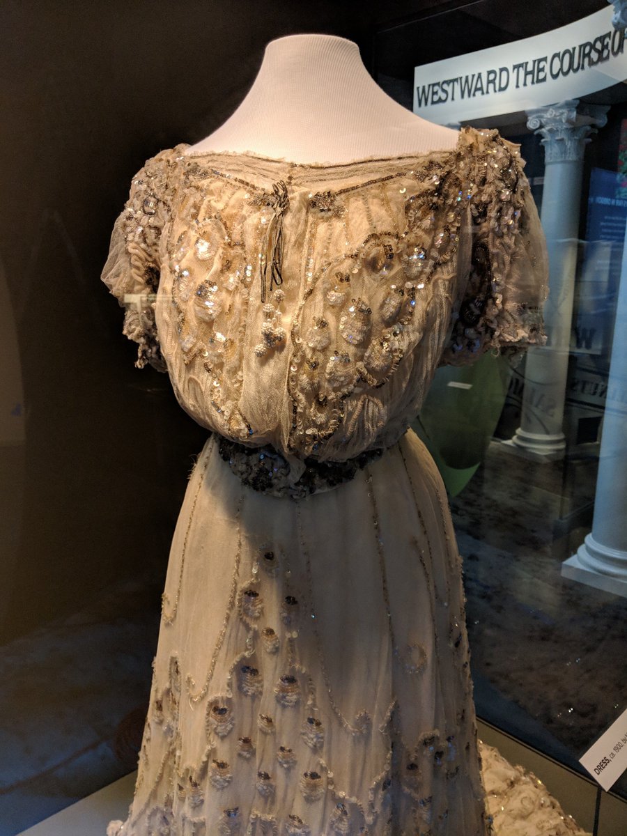 OrHist's tweet photo. Just ONE WEEK away from the opening #ExperienceOregon! One of the breathtaking artifacts in the exhibit is this gown from the dressmaking business of M & A Shogren, Portland’s haute couture house during the late 19th/ early 20th centuries. More on @The_OE! https://t.co/rcMraDK32h https://t.co/BgxZZ4y1vk
