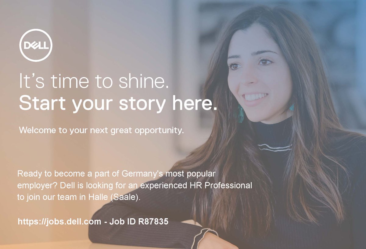 KaRichter1's tweet photo. #HR is your passion? We have an exciting #opportunity for #HR #Professionals in our #DELLEMC office in #Halle. 😃
https://t.co/RXlE7pKSqj

#iwork4Dell #LifeAtDell #DellTechnologies https://t.co/8GpCSVp3O1
