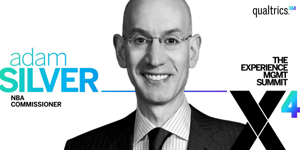 RyanQualtrics's tweet photo. X4 Summit is just 3 ½ weeks away … and it keeps getting better! I'm excited to announce that @NBA Commissioner Adam Silver is joining our amazing keynote lineup. Can't wait! https://t.co/rKXP3BKWWP #QualtricsX4 https://t.co/RyKF1eKqCQ