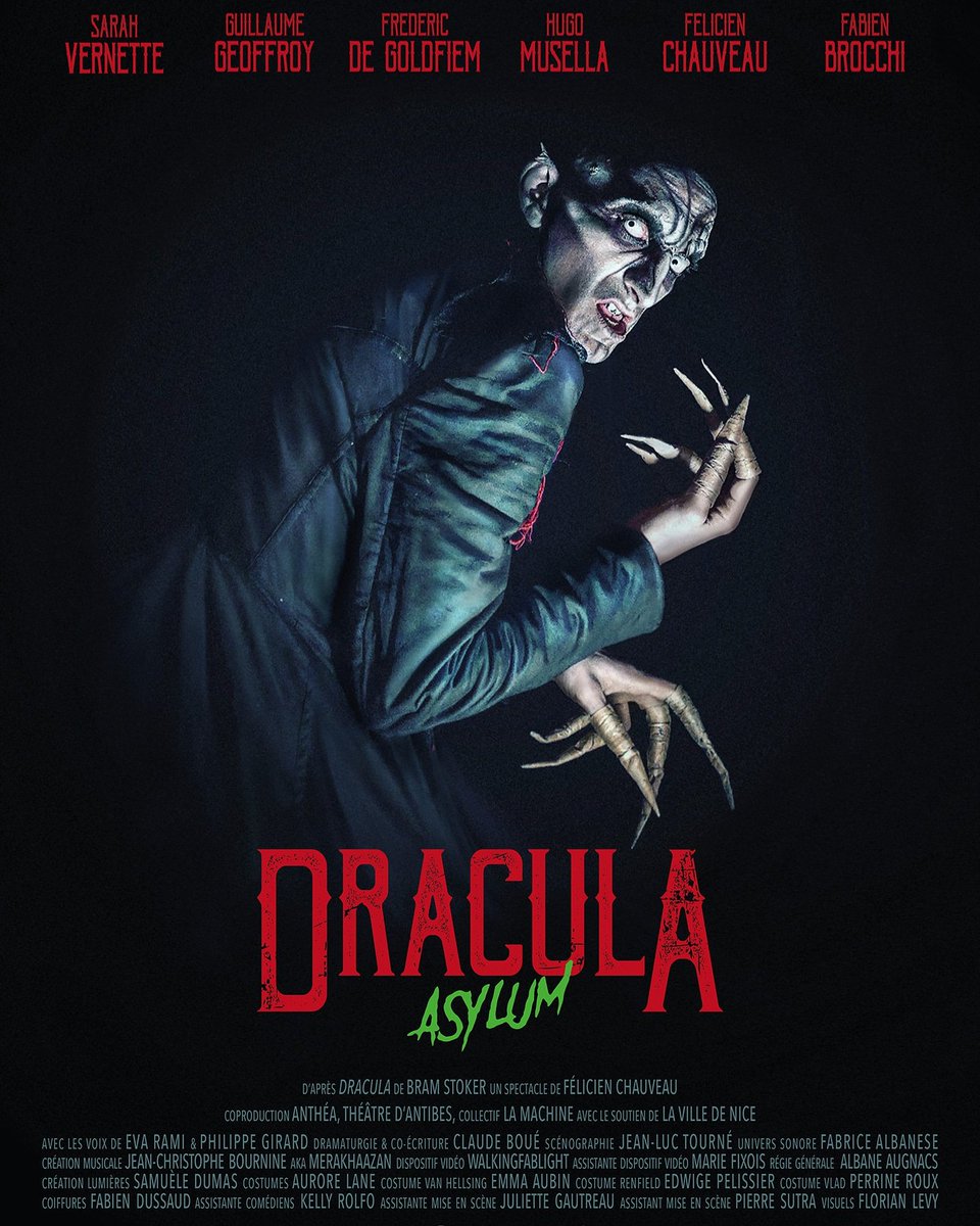 Who you gonna call? 21e représentations de notre "Dracula-Asylum" d'après #bramstoker coproduction @antheatheatre <a href="/villedenice/">Ville de Nice</a> <a href="/maregionsud/">Région Sud</a> 
#dracula #asylum #collectiflamachine #creation #stage #scene #THÉÂTRE #creation #instamoment #instamood #Nice06 #actor #scenography