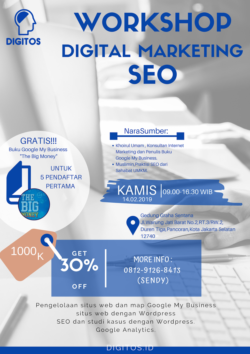 Digitosid's tweet photo. Jadilan 5 orang Pendaftar Pertama !! untuk info lebih lanjut Hubungi CP yang tersedia
#WorshopJakarta #Eventjkt #training https://t.co/1RprrMRZ5G