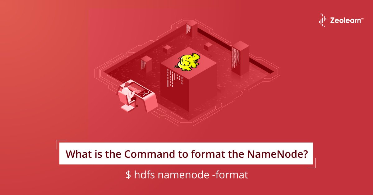 ZeoLearn's tweet image. Hadoop FAQs.
#HDFS #namenode #command #Zeolearn